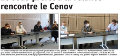 Le sous-prefet à la relance rencontre le CENOV