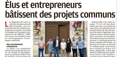 Elus et entrepreneurs bâtissent des projets communs