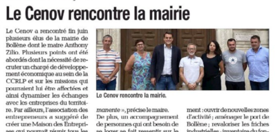 Le CENOV rencontre la mairie