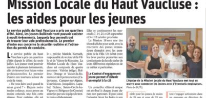 Mission Locale du Haut Vaucluse : les aides pour les jeunes
