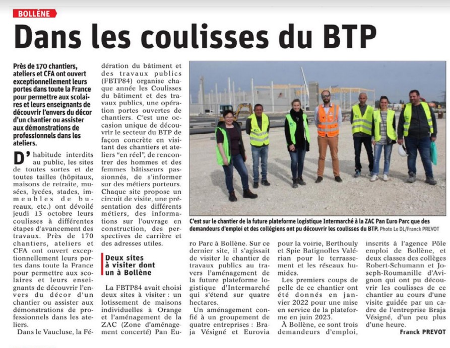 dans les coulisses du btp 17 octobre 2022