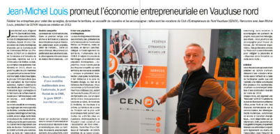 Jean-Michel Louis promeut l’économie entrepreneuriale en Vaucluse Nord