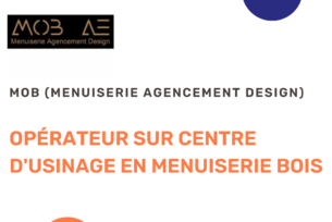 Opérateur sur centre d’usinage en menuiserie bois et dessinateur sur autocad (h/f)