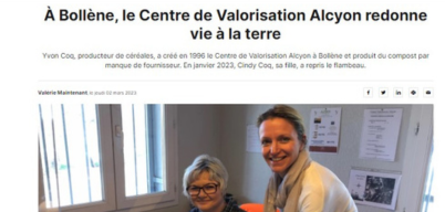 A Bollène, le centre de Valorisation Alcyon redonne vie à la terre