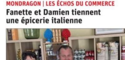 Fanette et Damien tiennent une épicerie italienne