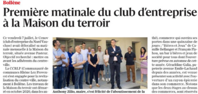 Première matinale du club d’entreprise à la Maison du Terroir