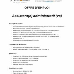 poste assistant(e) administratif(ve) page 0001