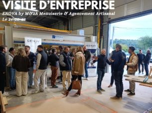 Visite d&rsquo;Entreprise – ENOVA by M&2A Menuiserie & Agencement Artisanal – 24 Octobre 2025